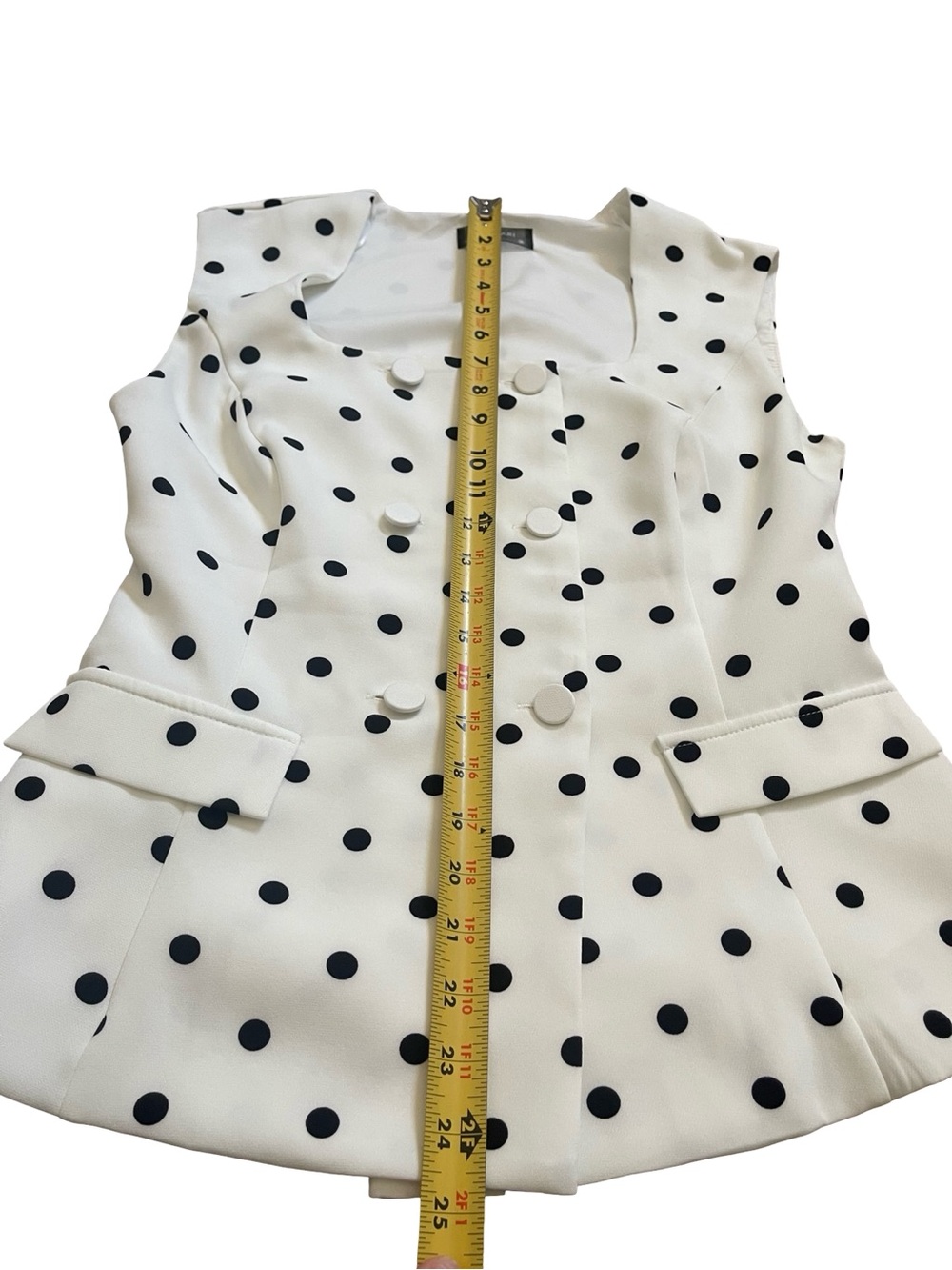 Lulumari Polka Dot 2-Piece Set - Vest & High-Waist Shorts size M - Picture 4 of 11
